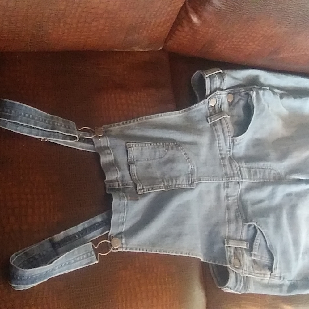 Levis Light Denim Long Overalls Vintage 18W